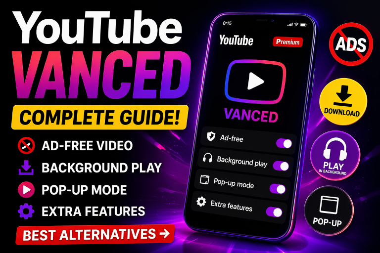 YouTube Vanced – Features, How It Works & Best Alternatives (2026) 2 YouTube Vanced – Features, How It Works & Best Alternatives